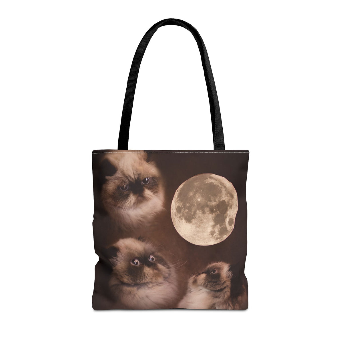 Meowing at the Moon - Tote Bag